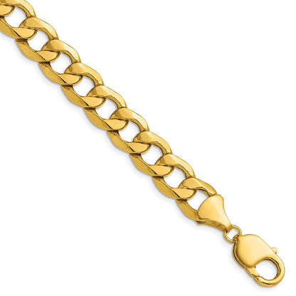 14k 11.3mm Semi-Solid Curb Chain