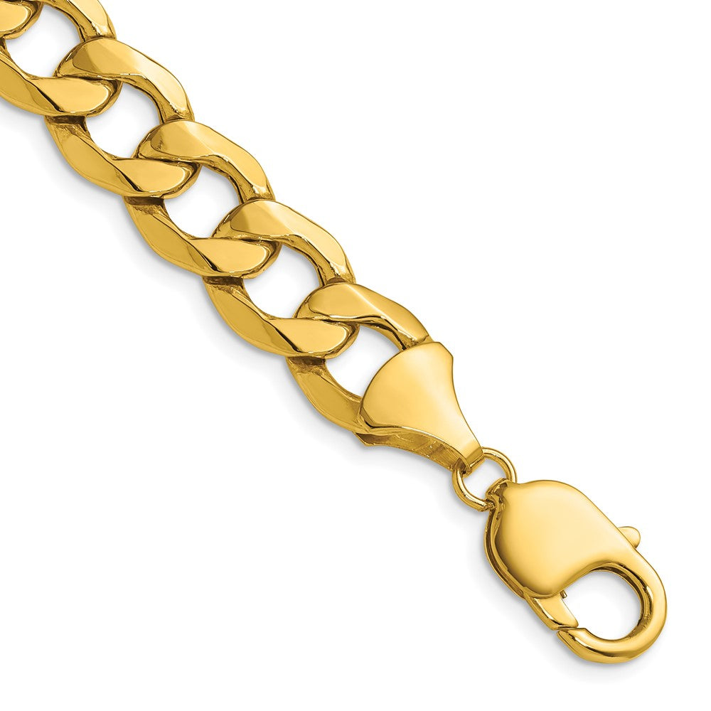 14k 11.3mm Semi-Solid Curb Chain