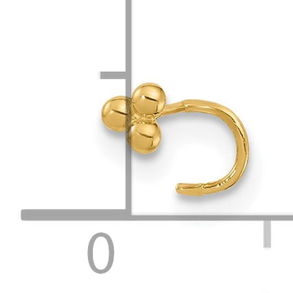 14K 22 Gauge Polished Nose Ring Body Jewelry