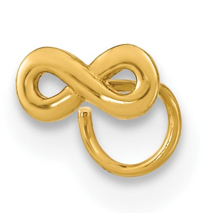 14K 22 Gauge Infinity Nose Ring Body Jewelry