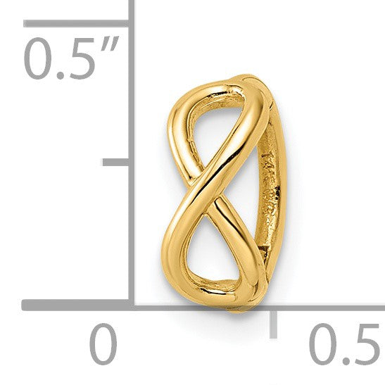 14k 16 Gauge Infinity Symbol Cartilage Ring