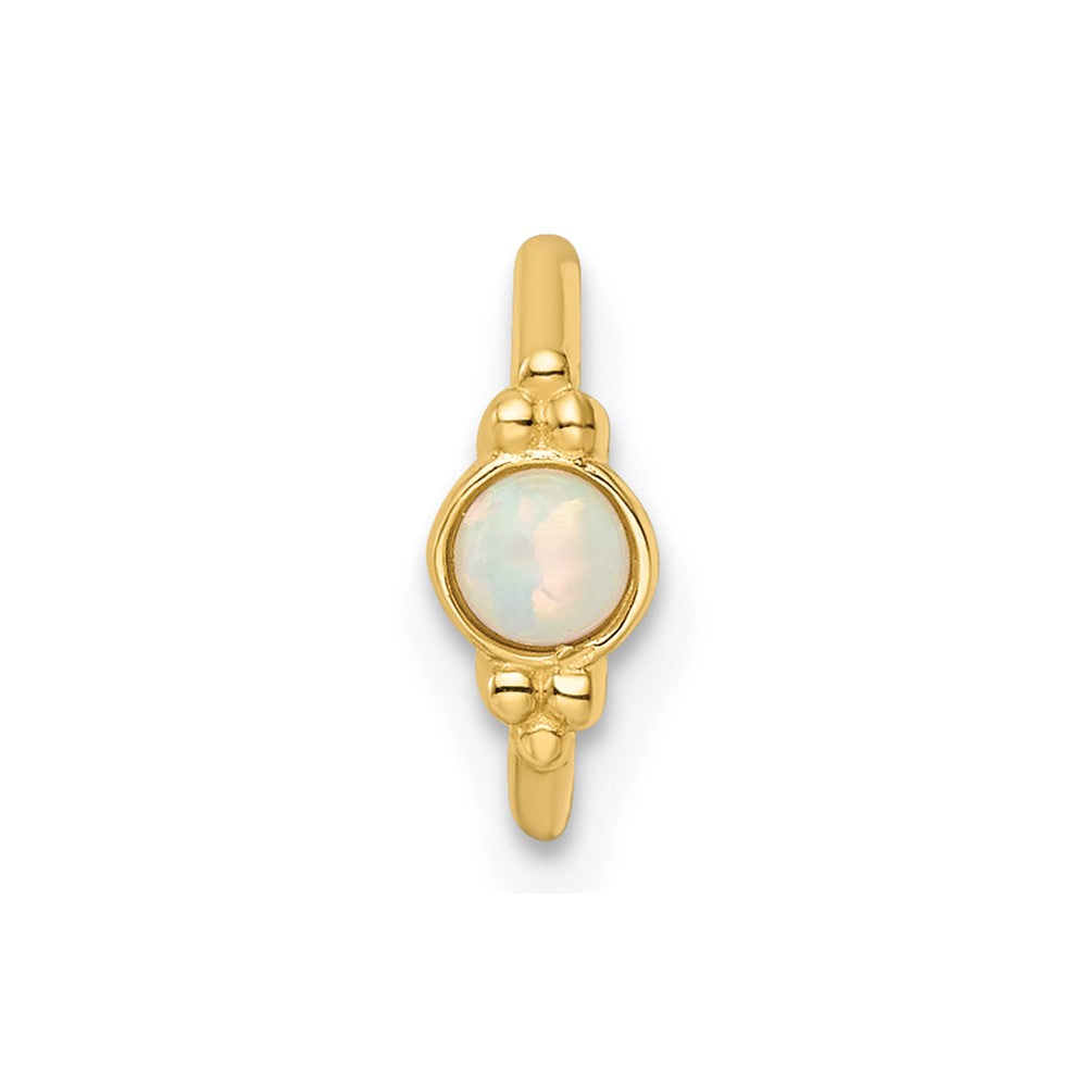 14k 18 Gauge Created Opal Cartilage Ring