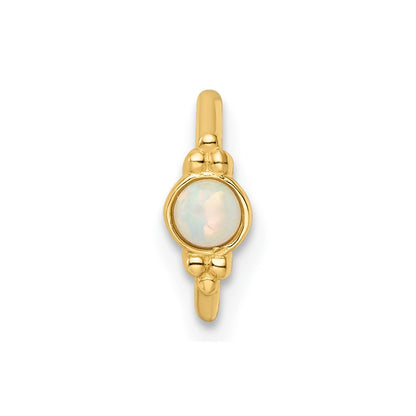 14k 18 Gauge Created Opal Cartilage Ring