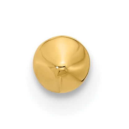 14k 22 Gauge Polished Cone Nose Stud