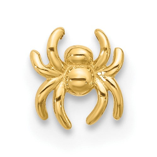 14k 22 Gauge Polished Spider Nose Stud