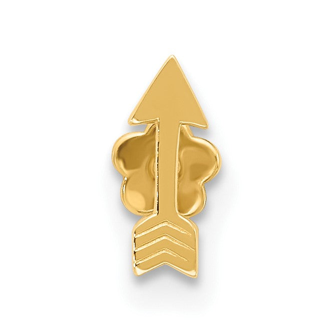 14K 18 Gauge Polished Arrow Cartilage Body Jewelry