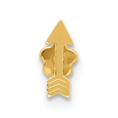 14K 18 Gauge Polished Arrow Cartilage Body Jewelry