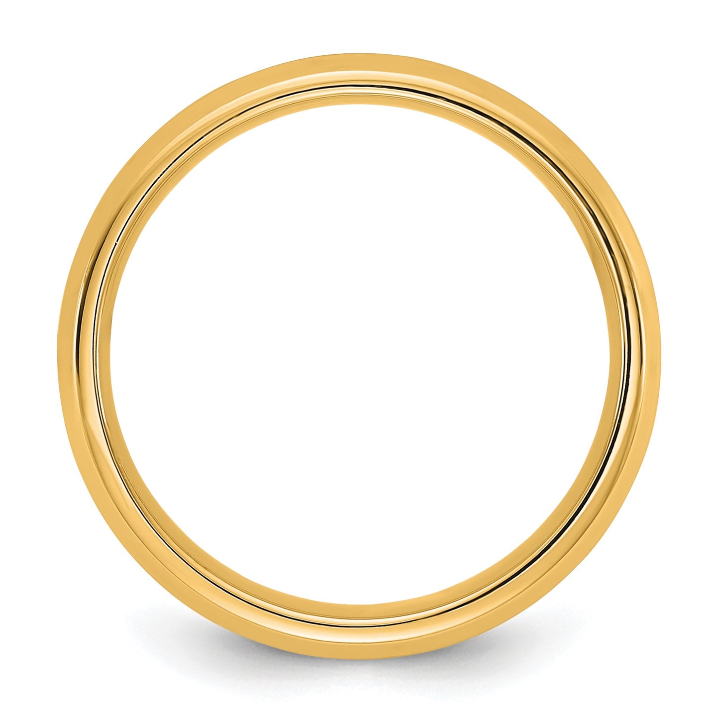 14KY 5.5mm Bevel Edge Comfort Fit Band Size 10.5