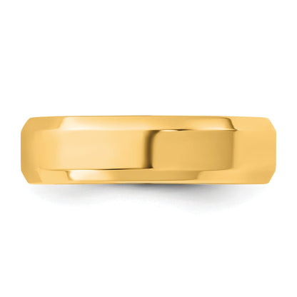 14KY 5.5mm Bevel Edge Comfort Fit Band Size 10.5