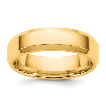 14KY 5.5mm Bevel Edge Comfort Fit Band Size 10.5