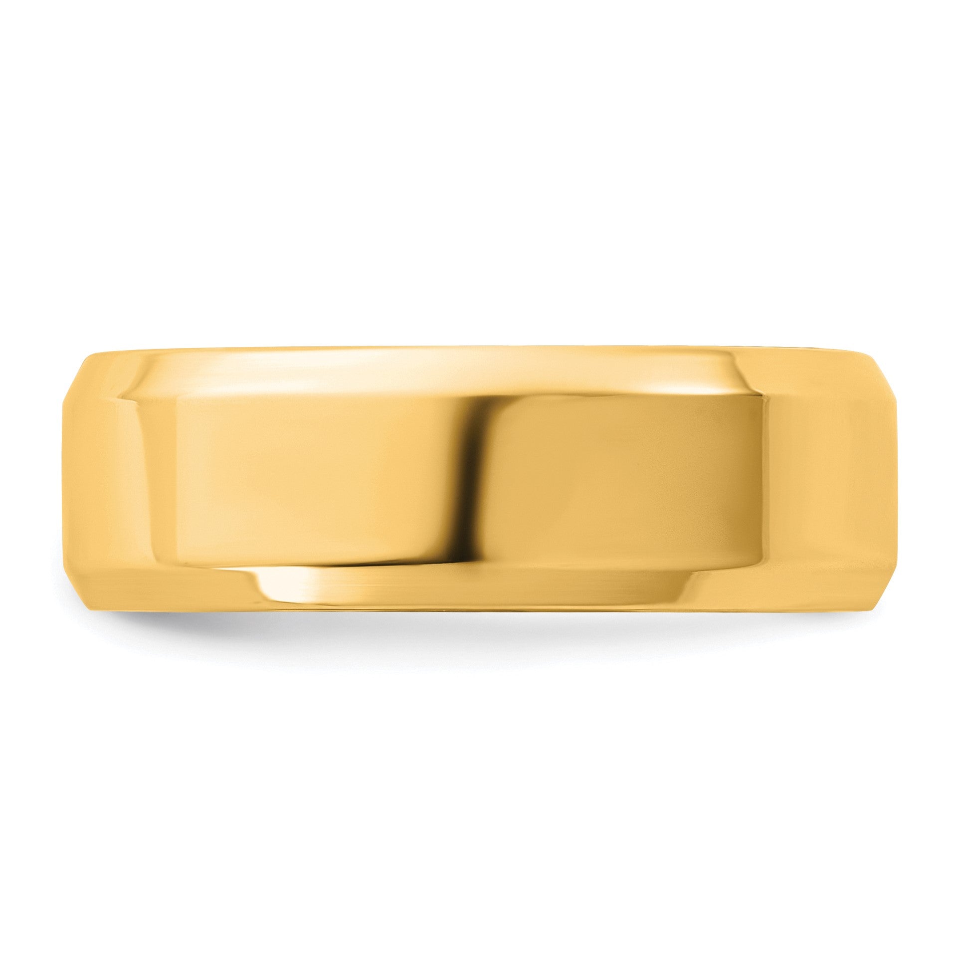 14KY 6.5mm Bevel Edge Comfort Fit Band Size 14
