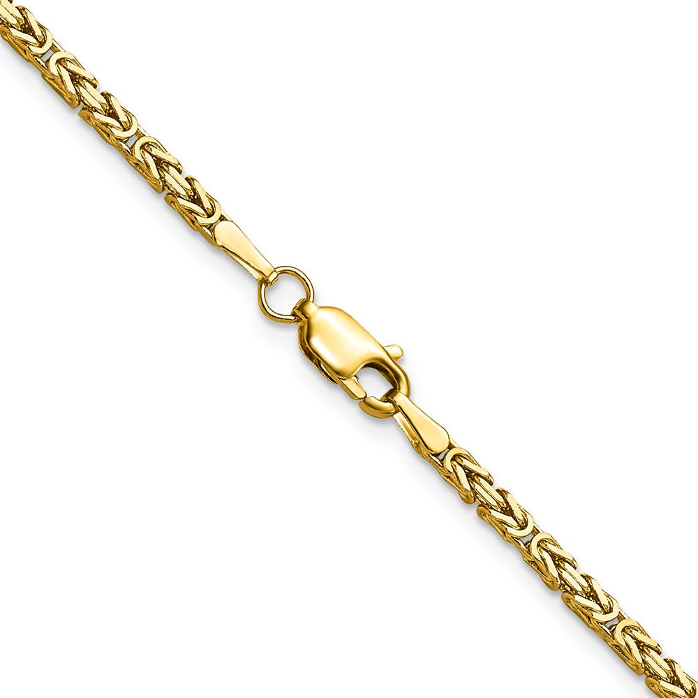 14K 18 inch 2mm Byzantine with Lobster Clasp Chain