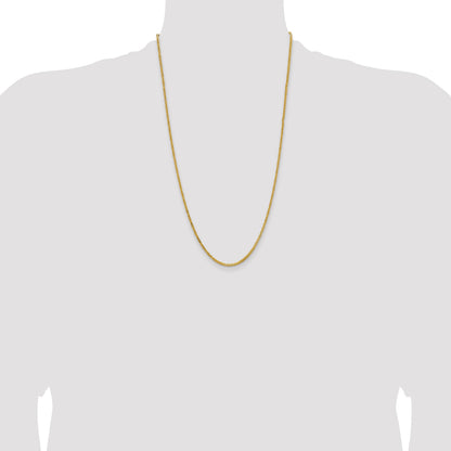 14K 26 inch 2mm Byzantine with Lobster Clasp Chain