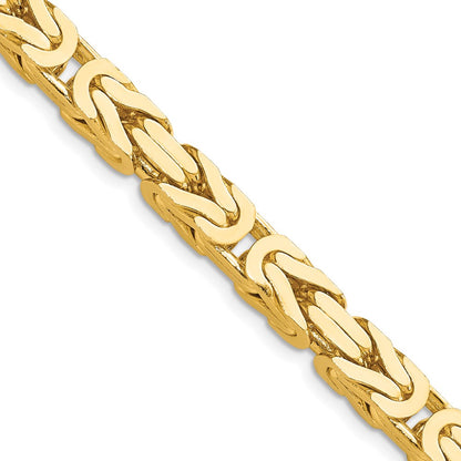 14K 20 inch 6.5mm Byzantine with Lobster Clasp Chain