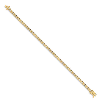 14k Complete 1 carat Diamond Illusion Setting 7 inch Tennis Bracelet