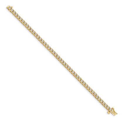 14k Complete 2 carat Diamond Illusion Setting 7 inch Tennis Bracelet