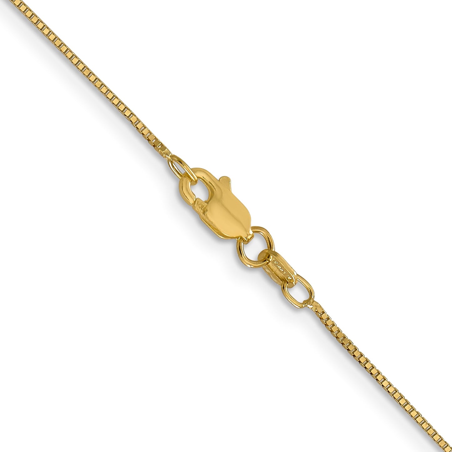 14K 28 inch .7mm Box with Lobster Clasp Chain