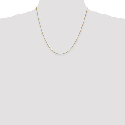 14K 20 inch .7mm Box with Lobster Clasp Chain