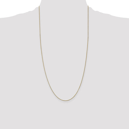 14K 28 inch .7mm Box with Lobster Clasp Chain