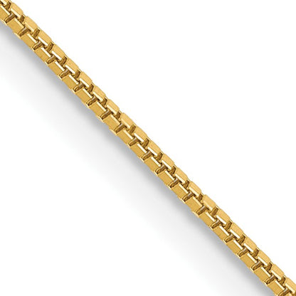 14K 20 inch .7mm Box with Lobster Clasp Chain