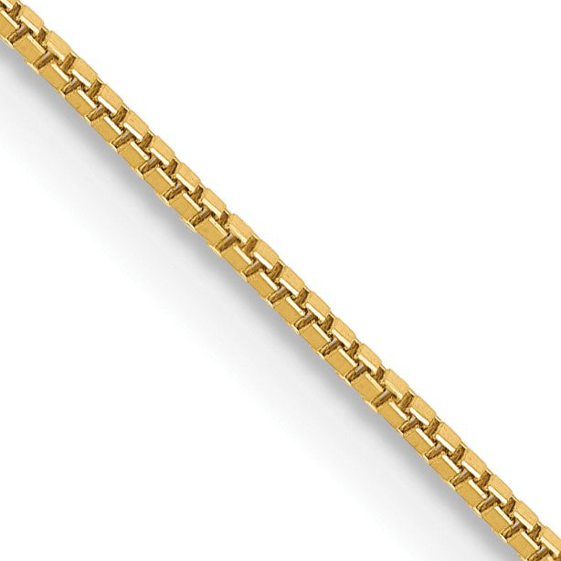 14K 28 inch .7mm Box with Lobster Clasp Chain