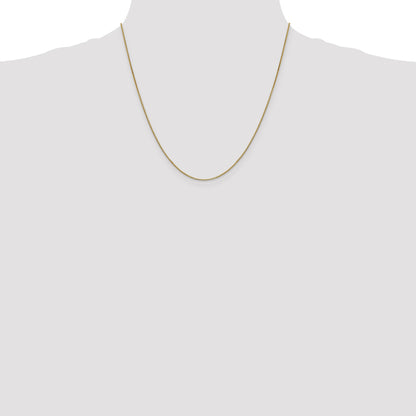 14K 20 inch .9mm Box with Lobster Clasp Chain