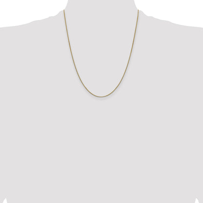 14K 22 inch .9mm Box with Lobster Clasp Chain