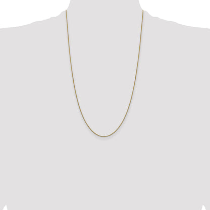 14K 26 inch .9mm Box with Lobster Clasp Chain
