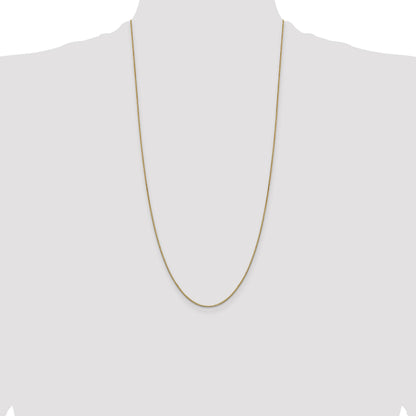 14K 28 inch .9mm Box with Lobster Clasp Chain