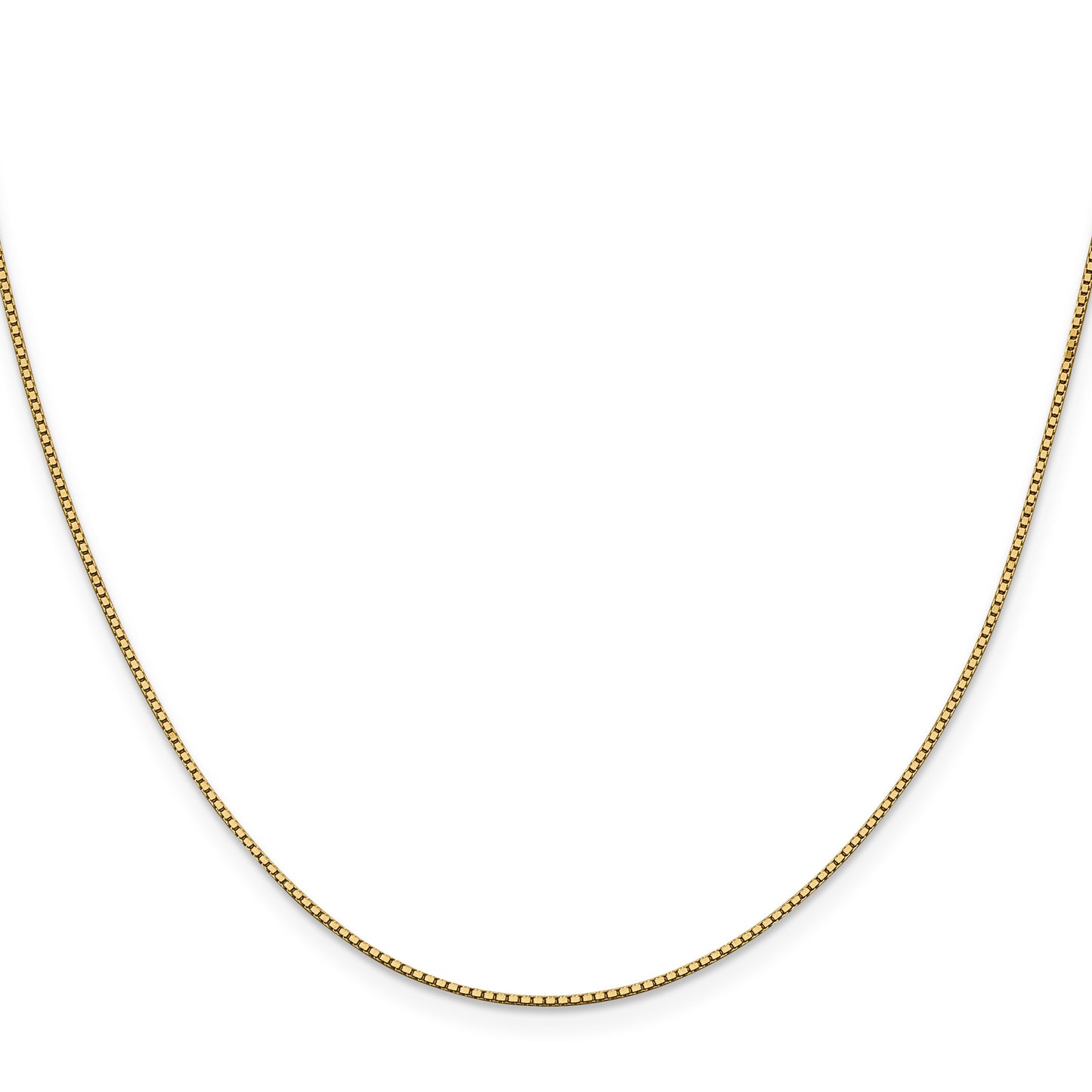 14K 22 inch .95mm Box with Lobster Clasp Chain
