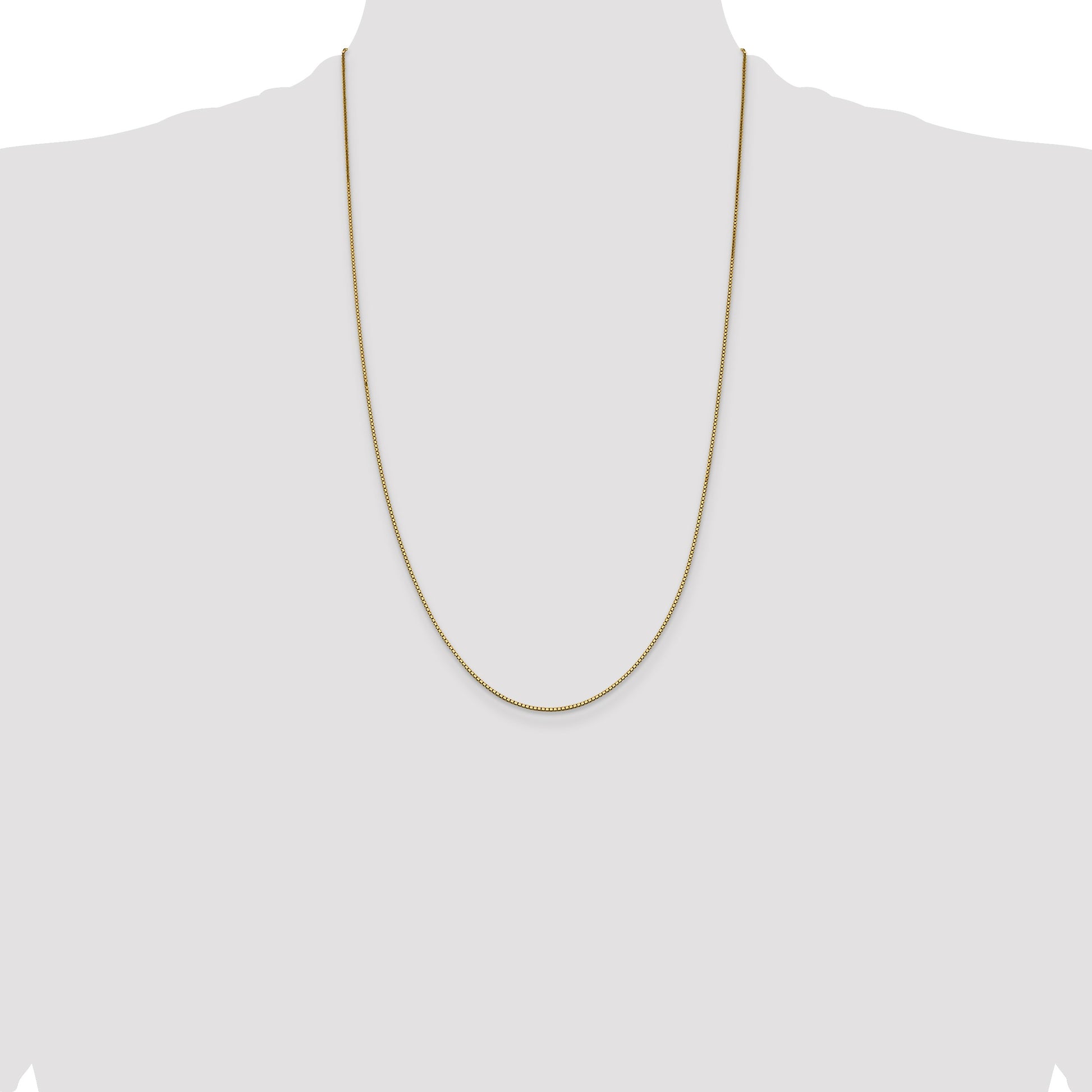 14K 26 inch .95mm Box with Lobster Clasp Chain