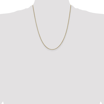 14K 22 inch 1mm Box with Lobster Clasp Chain