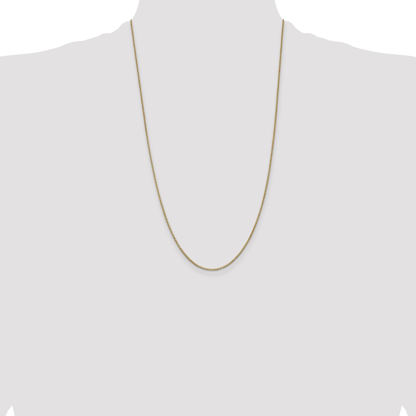 14K 26 inch 1mm Box with Lobster Clasp Chain