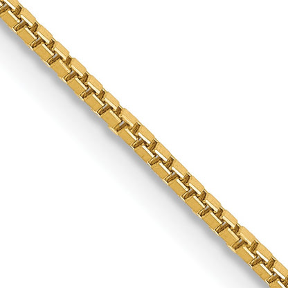14K 20 inch 1mm Box with Lobster Clasp Chain