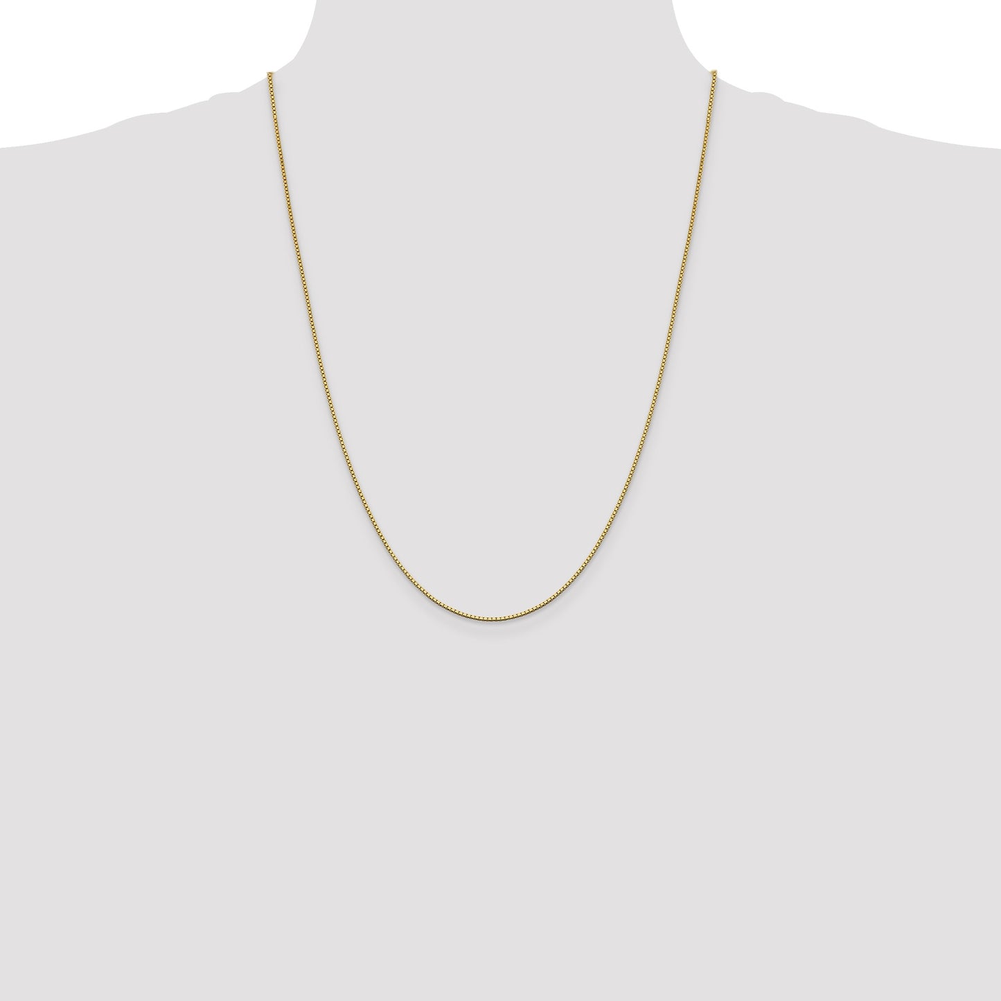 14K 24 inch 1.05mm Box with Lobster Clasp Chain
