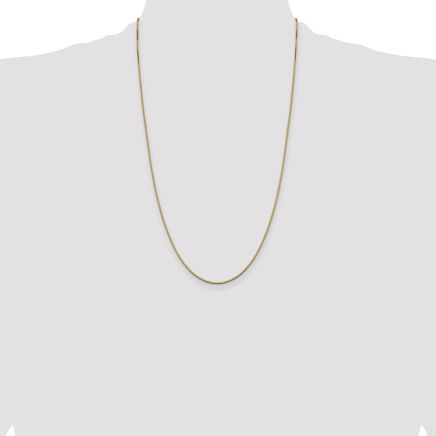14K 26 inch 1.05mm Box with Lobster Clasp Chain