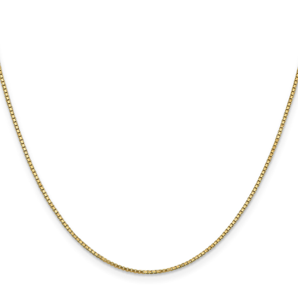 14K 20 inch 1.1mm Box with Lobster Clasp Chain