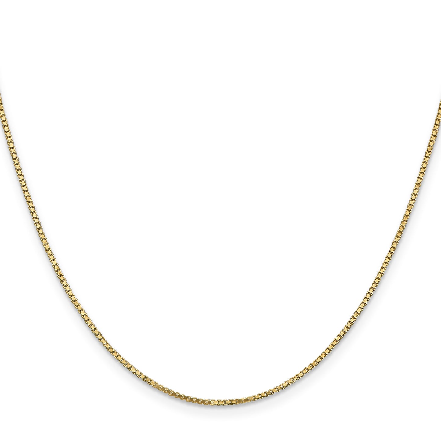 14K 30 inch 1.1mm Box with Lobster Clasp Chain