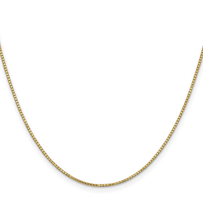 14K 30 inch 1.1mm Box with Lobster Clasp Chain