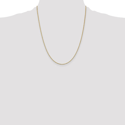 14K 22 inch 1.1mm Box with Lobster Clasp Chain