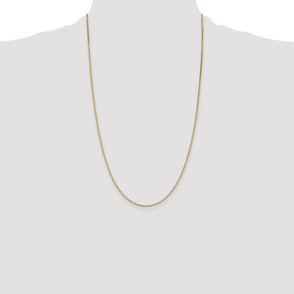 14K 26 inch 1.1mm Box with Lobster Clasp Chain