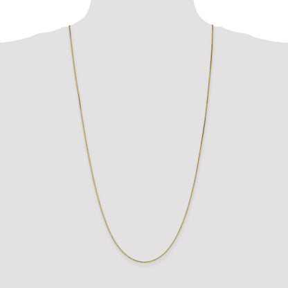 14K 30 inch 1.1mm Box with Lobster Clasp Chain