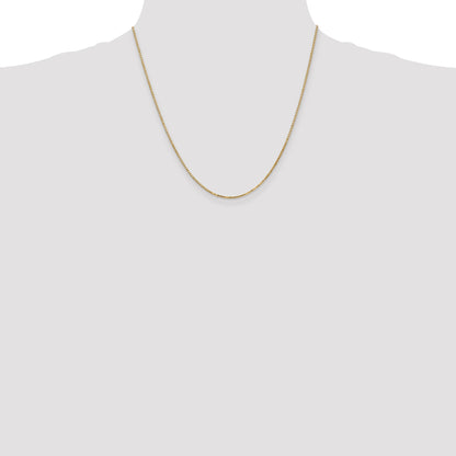14K 20 inch 1.3mm Box with Lobster Clasp Chain