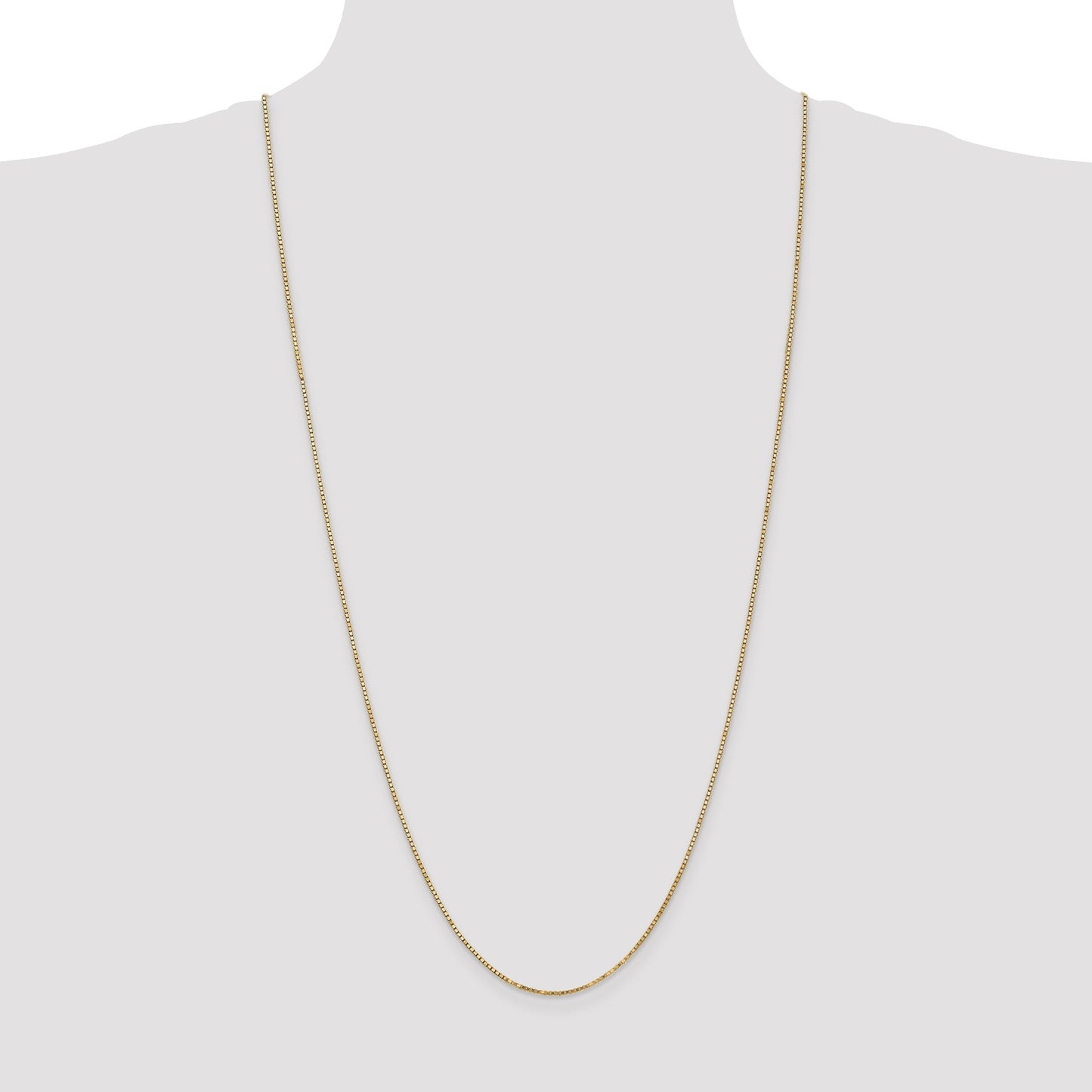 14K 30 inch 1.4mm Box with Lobster Clasp Chain