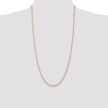 14K 28 inch 1.5mm Box with Lobster Clasp Chain