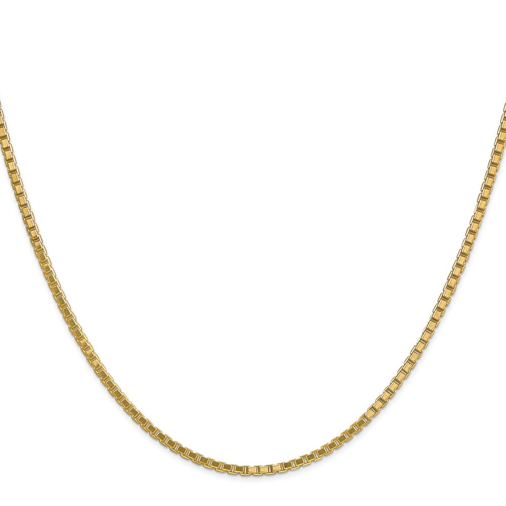 14K 18 inch 1.9mm Box with Lobster Clasp Chain