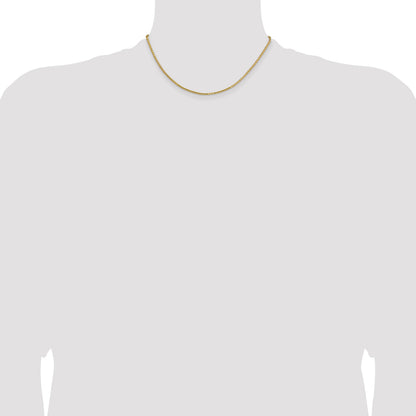14K 16 inch 1.9mm Box with Lobster Clasp Chain