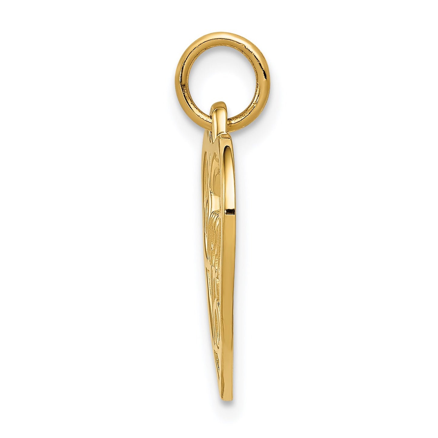 14k SWEET 16 in Heart Charm