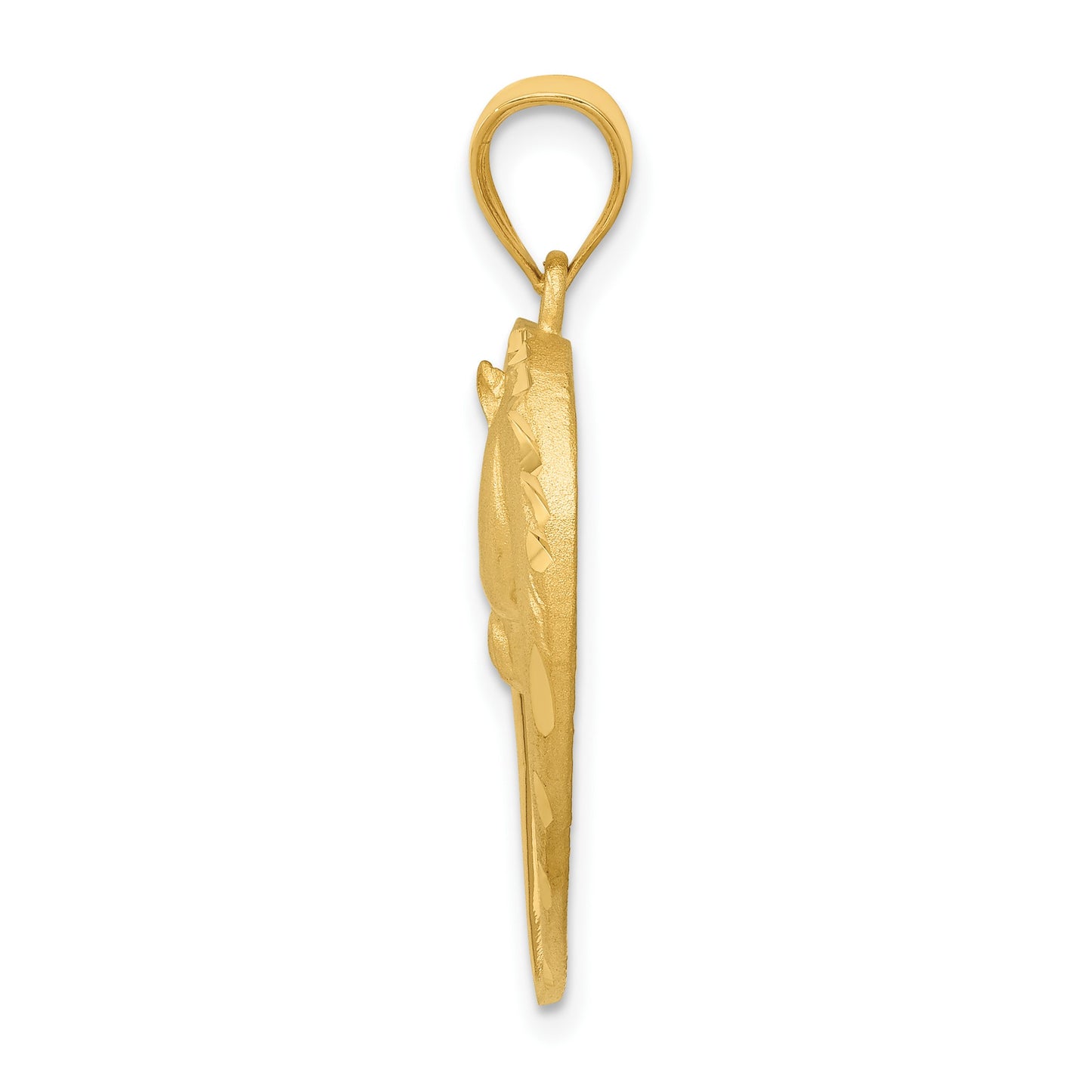 14k Horse In Heart Pendant