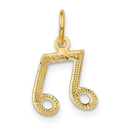 14K Musical Notes Charm